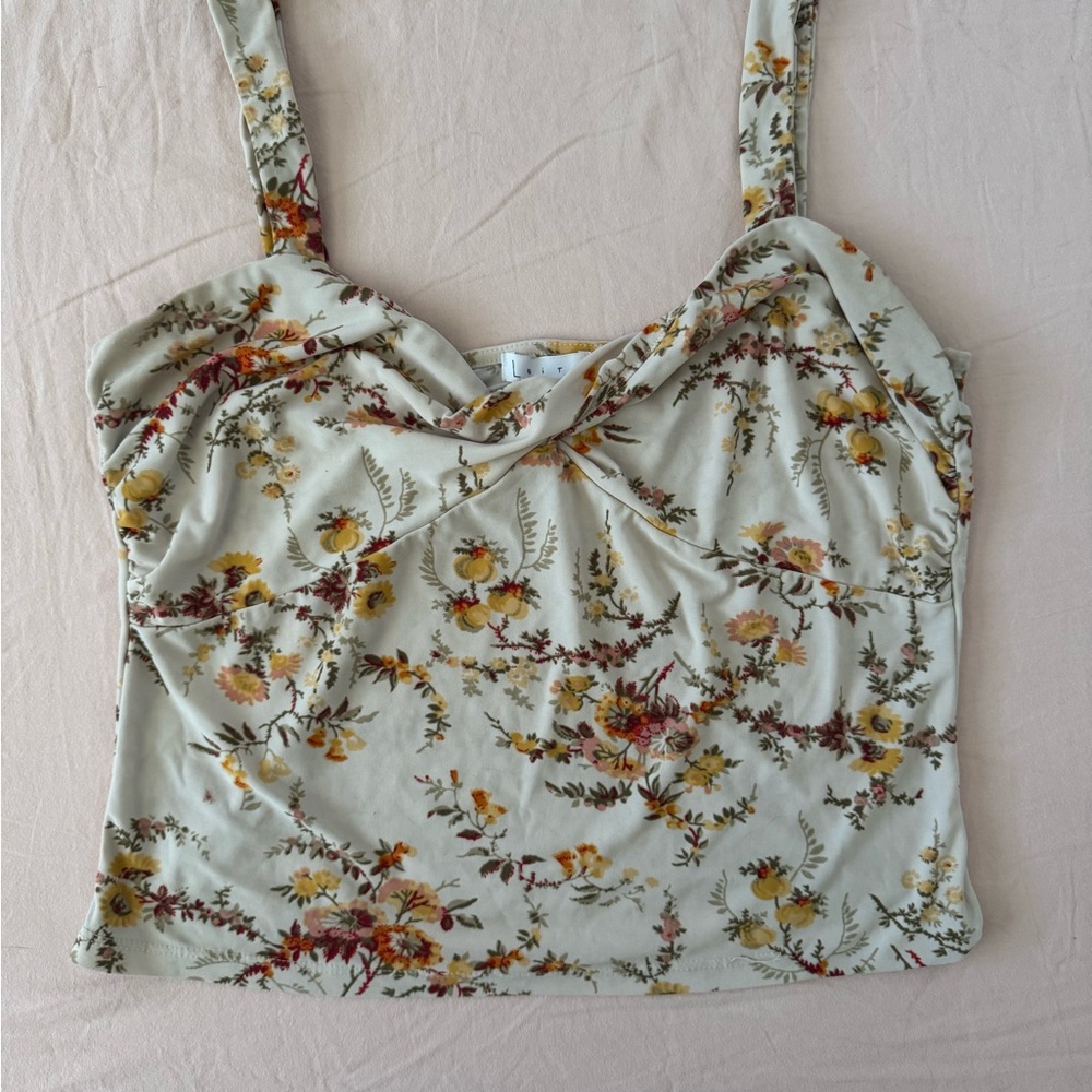Floral Cream Women's Top